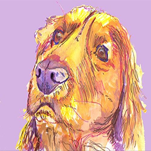 Golden Retriever Art, Gift for Golden Retriever Mom, Goldie Owner, Colorful, Dog Lover, Colorful Wall Hanging Dog Art