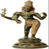 Exotic India Large Ardhanarishvara Figurine, Green Antique view 1