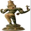 Exotic India Large Ardhanarishvara Figurine, Green Antique view 2