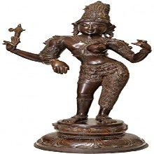 Exotic India ZDL70-indian-cocoa Large Size Ardhanarishvara, Indian Cocoa