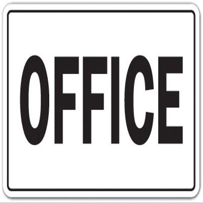 Office Novelty Sign | Indoor/Outdoor | Funny Home Dcor for Garages, Living Rooms, Bedroom, Offices | SignMission Workplace Job Building Business Parking Gift Sign Wall Plaque Decoration