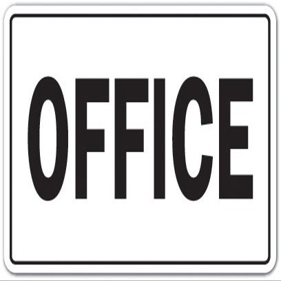 Office Novelty Sign | Indoor/Outdoor | Funny Home Dcor for Garages, Living Rooms, Bedroom, Offices | SignMission Workplace Job Building Business Parking Gift Sign Wall Plaque Decoration