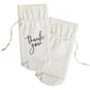 The Cotton & Canvas Co. Thank You Wine Bag, Bottle Cover, Bridal Party Gift and Wedding Gift Bag view 2