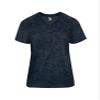 Badger Sports Tonal Blend Ladies' V-Neck Tee Navy Tonal Blend med view 1