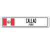 Callao, Peru Street Sign Peruvian Flag City Country Road Wall Gift view 1