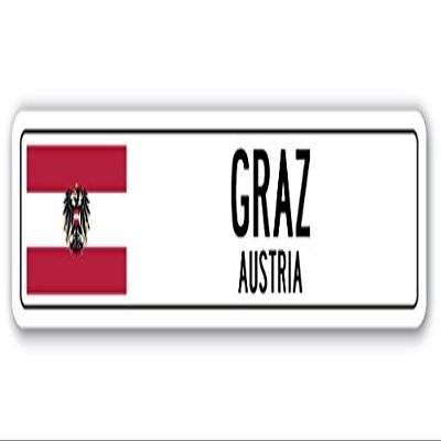 GRODNO, Belarus Street Sign Belarusian Flag City Country Road Wall Gift