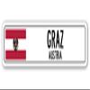 GRODNO, Belarus Street Sign Belarusian Flag City Country Road Wall Gift view 1
