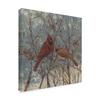 Mr And Mrs Cardinal by Mary Miller Veazie, 18x18-Inch view 2