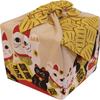 Japanese wrapping cloth FUROSHIKI MANEKI-NEKO HAPPY CAT MADE IN JAPAN 50cm view 1