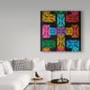 Union Jack Cross by Abstract Graffiti, 18x18-Inch view 3