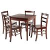 Ergode Wood Perrone High Table Set | Expandable Dining Solution | 2 Stools | Walnut Finish | Space-Saving | 160lbs Weight Limit (94535-VV) view 1