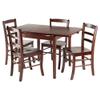 Ergode Wood Perrone High Table Set | Expandable Dining Solution | 2 Stools | Walnut Finish | Space-Saving | 160lbs Weight Limit (94535-VV) view 2