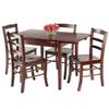 Ergode Wood Perrone High Table Set | Expandable Dining Solution | 2 Stools | Walnut Finish | Space-Saving | 160lbs Weight Limit (94535-VV) view 3