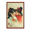 Little Witch And Halloween Kitty by Vintage Apple Collection, 16x24-Inch view 1