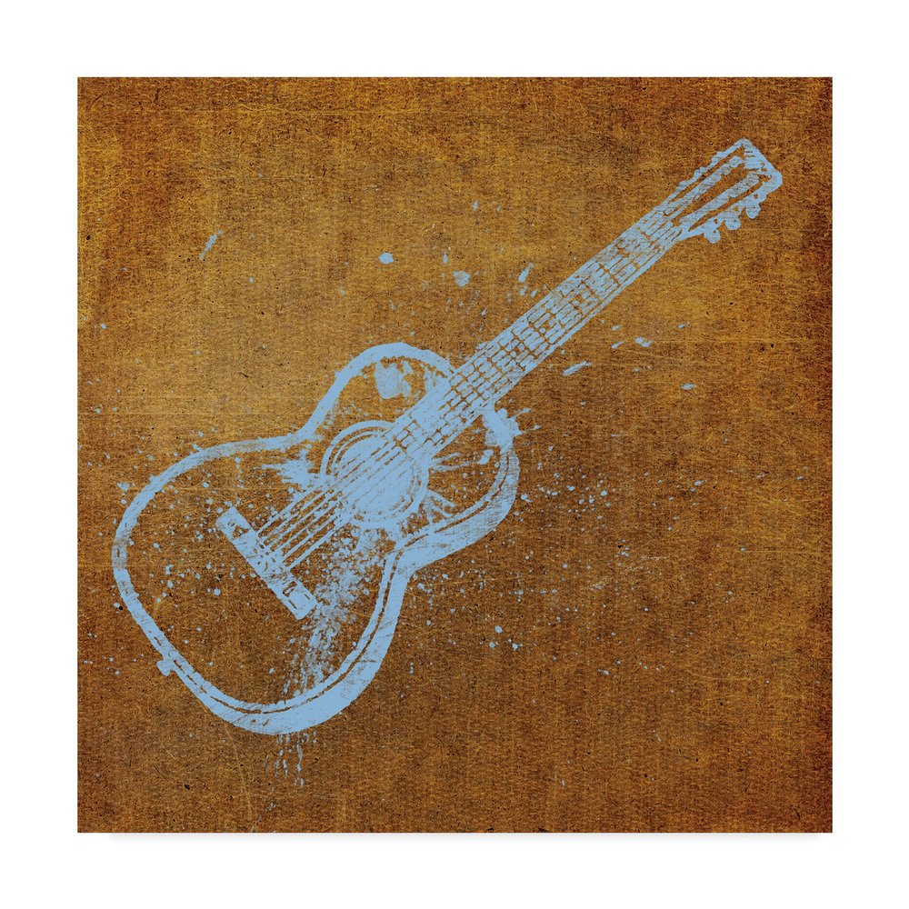 Acoustic Guitar by John W. Golden, 18x18-Inch