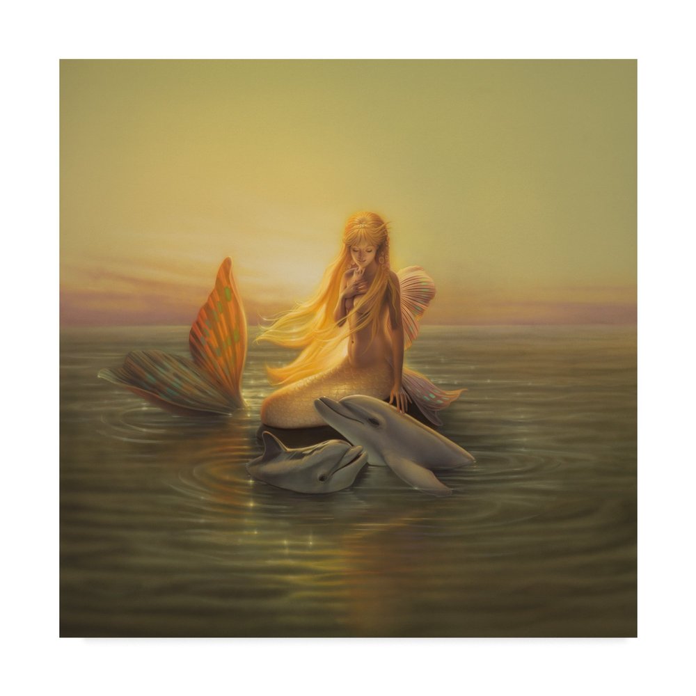 One Love Mermaid by Kirk Reinert, 24x24-Inch