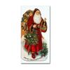 Christmas Stocking Santa by Vintage Apple Collection, 16x32-Inch view 1