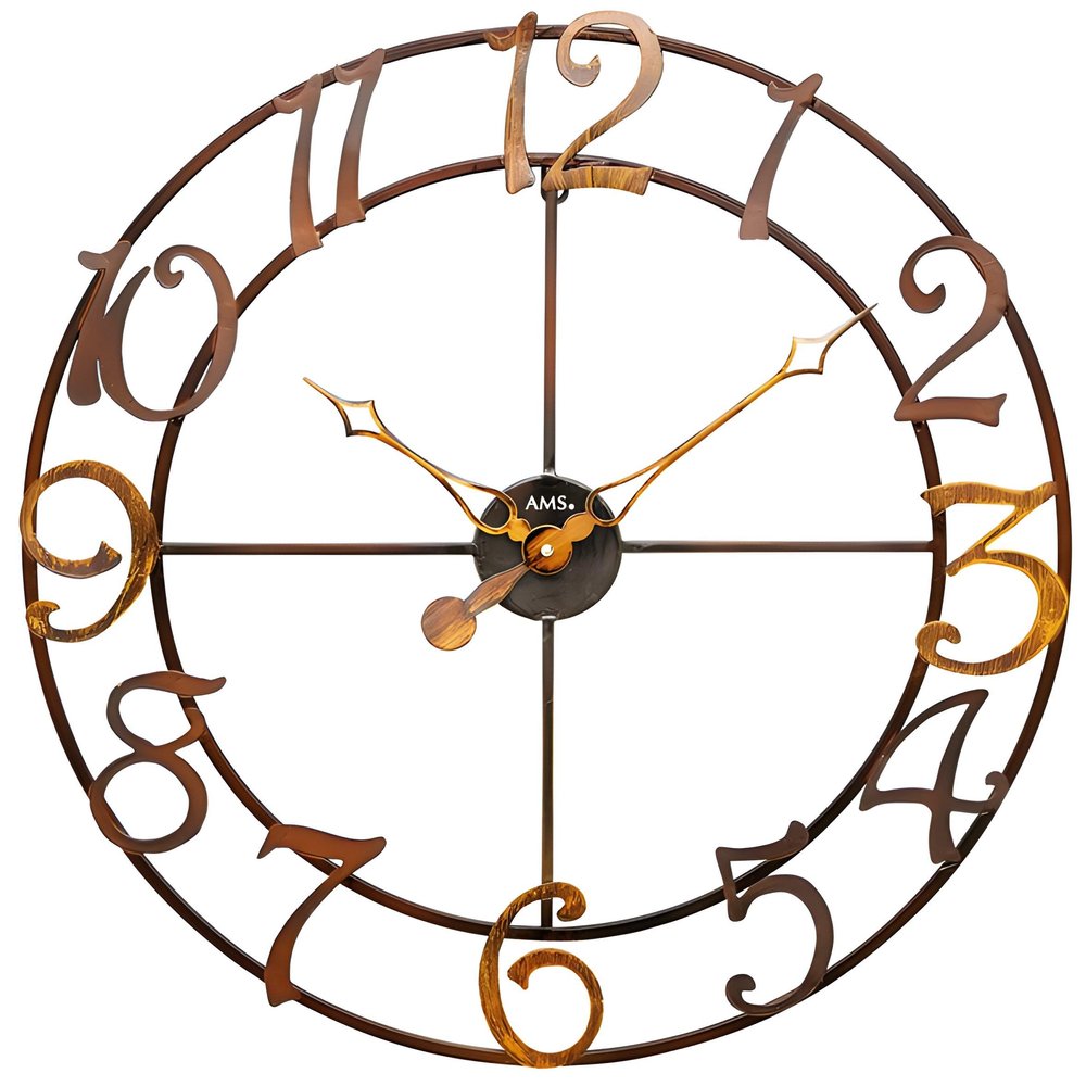 AMS Modern Wall Clock with Quartz Movement from