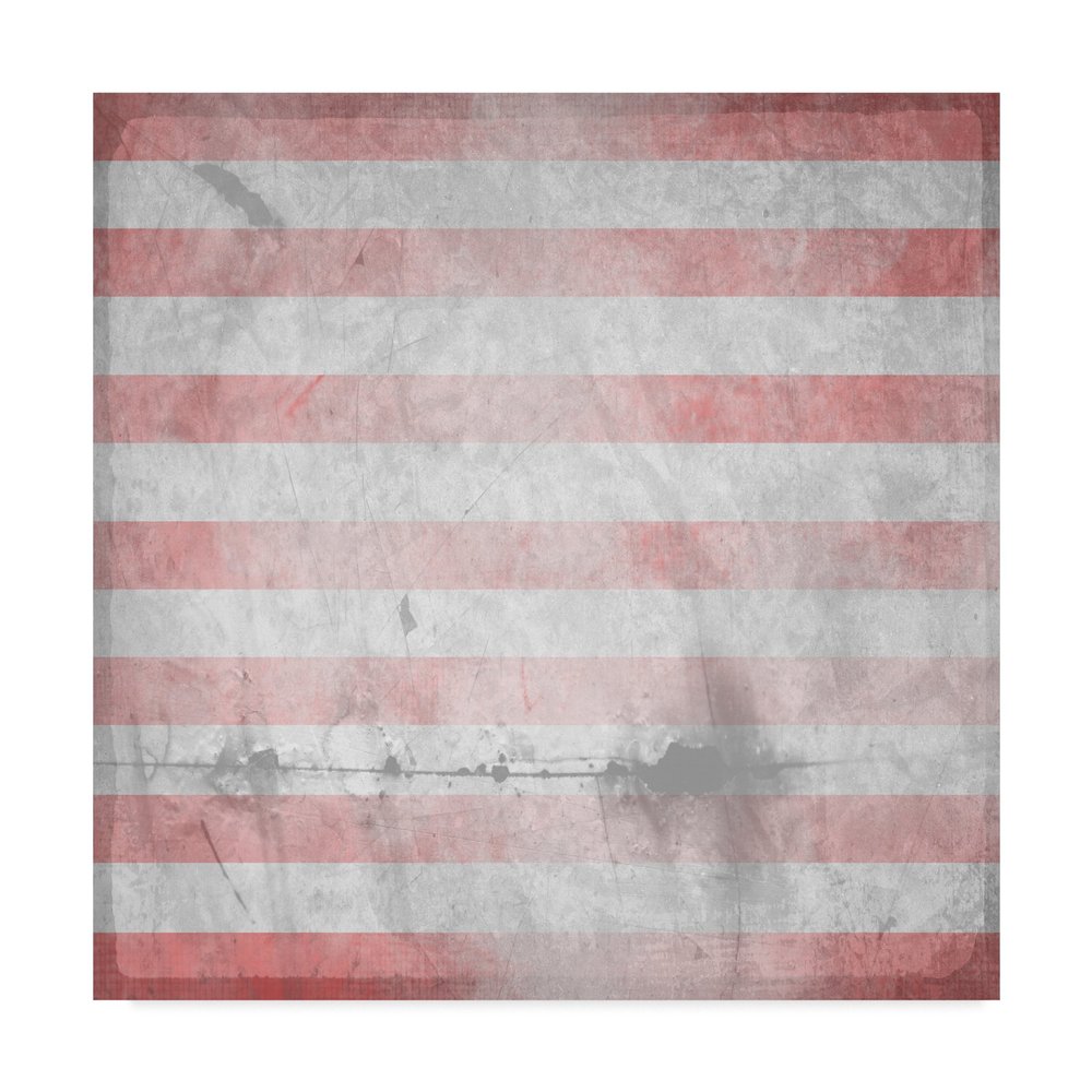American Born Stripes by Lightboxjournal, 18x18-Inch