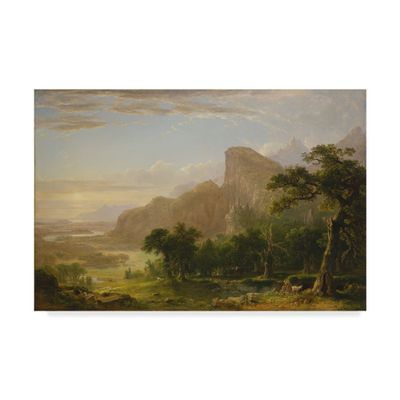 Landscape Scene from Thanatopsis 1850 by Asher Brown Durand, 16x24-Inch