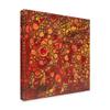 Dimension Orange Red by Hilary Winfield, 18x18-Inch view 2