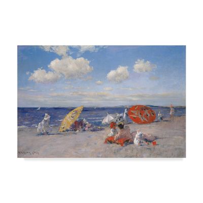 At the Seaside 1892 by William Merritt Chase, 16x24-Inch