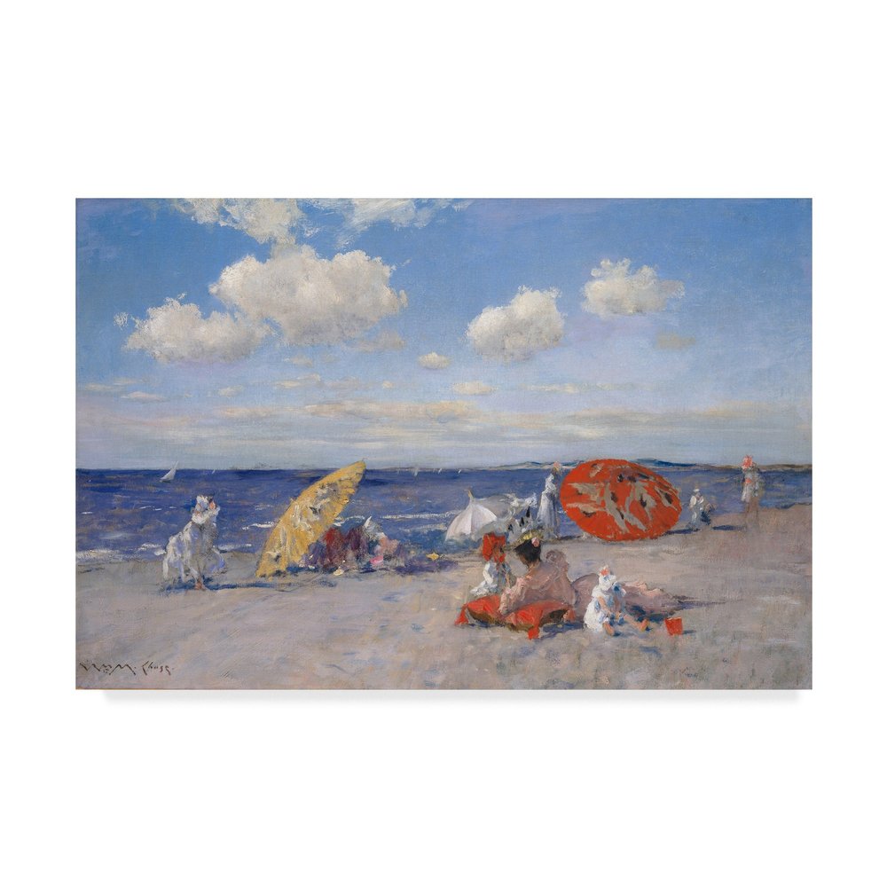 At the Seaside 1892 by William Merritt Chase, 16x24-Inch