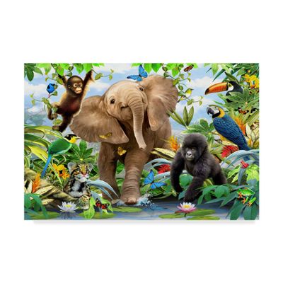 Baby Jungle by Howard Robinson, 16x24-Inch