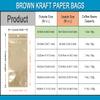 FERENLI 100 Pcs 3.54x5.91 inch Small Clear Brown Kraft Paper Zipper Bags view 2