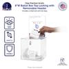 Charity Donation Ballot Box Locking Collection Bin with Removable Header Sign Holder 8" Countertop Cube Clear Acrylic Business or Comment Collection Bin by Marketing Holders view 4