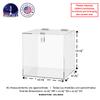 12 Inch Locking Ballot Box Clear Acrylic Square Cube Top Locking See Through Countertop Raffle Entry or Collection Bin by Marketing Holders view 4