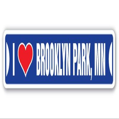 I Love Brooklyn Park, Minnesota Street Sign mn City State us Wall Road dcor Gift