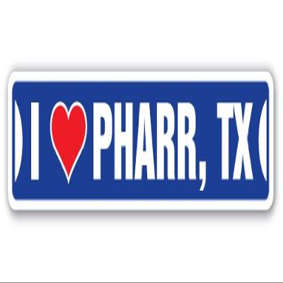 I Love Pharr, Texas Street Sign tx City State us Wall Road dcor Gift