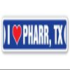I Love Pharr, Texas Street Sign tx City State us Wall Road dcor Gift view 1