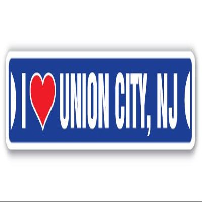 I Love Union City, New Jersey Street Sign nj City State us Wall Road dcor Gift
