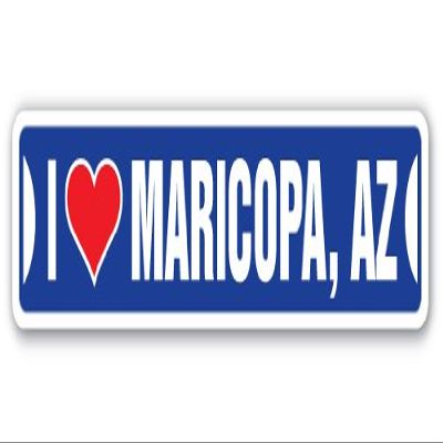 I Love Maricopa, Arizona Street Sign az City State us Wall Road dcor Gift