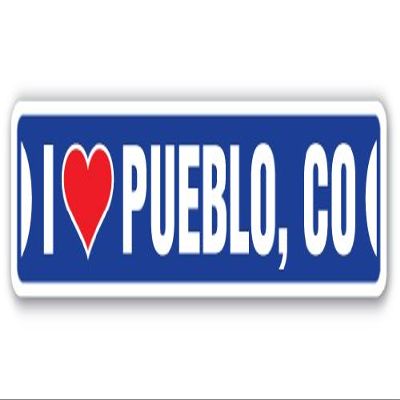 I Love Pueblo, Colorado Street Sign co City State us Wall Road dcor Gift