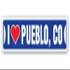 I Love Pueblo, Colorado Street Sign co City State us Wall Road dcor Gift view 1