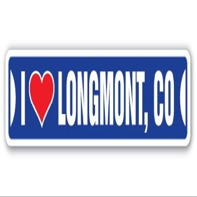 I Love Longmont, Colorado Street Sign co City State us Wall Road dcor Gift