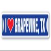 I Love Grapevine, Texas Street Sign tx City State us Wall Road dcor Gift view 1