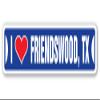 I Love Friendswood, Texas Street Sign tx City State us Wall Road dcor Gift view 1