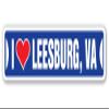 I Love Leesburg, Virginia Street Sign va City State us Wall Road dcor Gift view 1