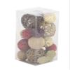 Deco 79 Dried Plant Handmade Orbs & Vase Filler with Varying Designs, Set of 2 6"W, 12"H, Multi Colored view 4