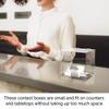 8 Inch Locking Ballot Box Clear Acrylic Square Cube Top Locking See Through Countertop Contests Entry or Donation Collection Bin by Marketing Holders view 2