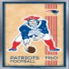 Trends International NFL New England Patriots - Retro Logo 14 Wall Poster, 22.375" x 34", Silver Framed Version view 1