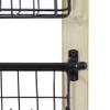 Deco 79 Metal Rectangle Magazine Rack Holder with Suspended Baskets, 14" x 4" x 22", Black, 22"H view 4
