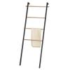 kela Oak Towel Ladder, Metal, Black, 26 x 24 x 180 cm view 2