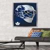 Trends International NHL Toronto Maple Leafs - Mask 16 Wall Poster, 22.375" x 34", Silver Framed Version view 2