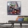 24X36 Marvel Comics Avengers Assemble Wall Poster, 36L x 24W, Silver Framed Version view 2