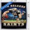 Trends International NFL New Orleans Saints - End Zone 17 Wall Poster, 22.375" x 34", Silver Framed Version view 3